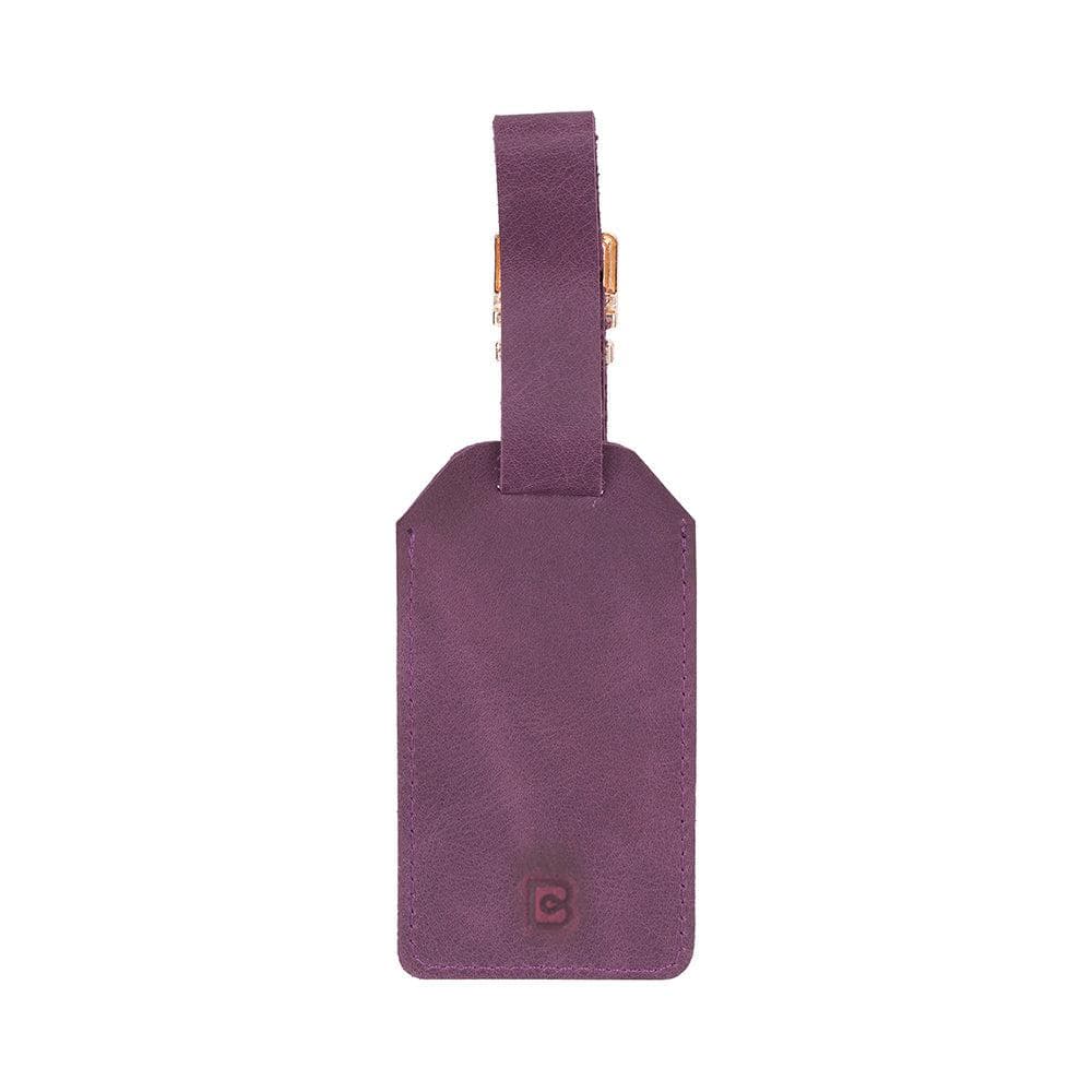Innovix Leather Luggage Tag Dark Magenta Bouletta