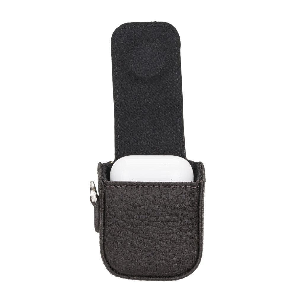 JOJO AirPods 1st and 2nd Generation Genuine Leather Case - ANTIC BROWN ANTIC BROWN Bouletta