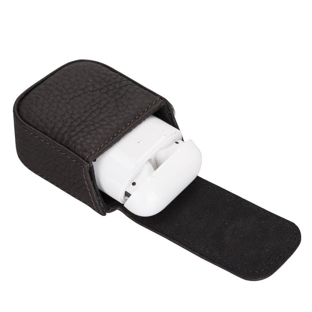 JOJO AirPods 1st and 2nd Generation Genuine Leather Case - ANTIC BROWN ANTIC BROWN Bouletta