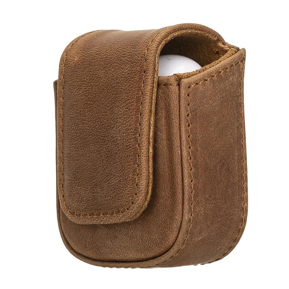 JOJO AirPods 1st and 2nd Generation Genuine Leather Case - ANTIC BROWN ANTIC BROWN Bouletta