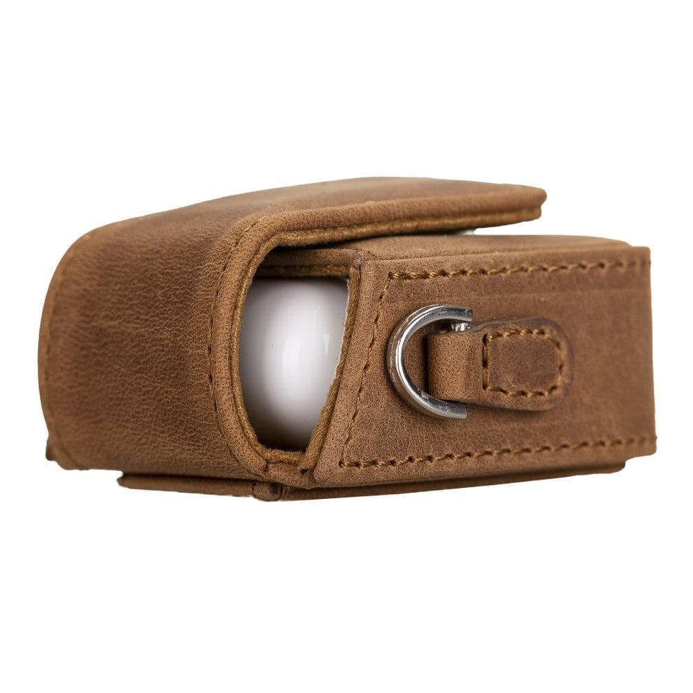 JOJO AirPods 1st and 2nd Generation Genuine Leather Case - ANTIC BROWN ANTIC BROWN Bouletta