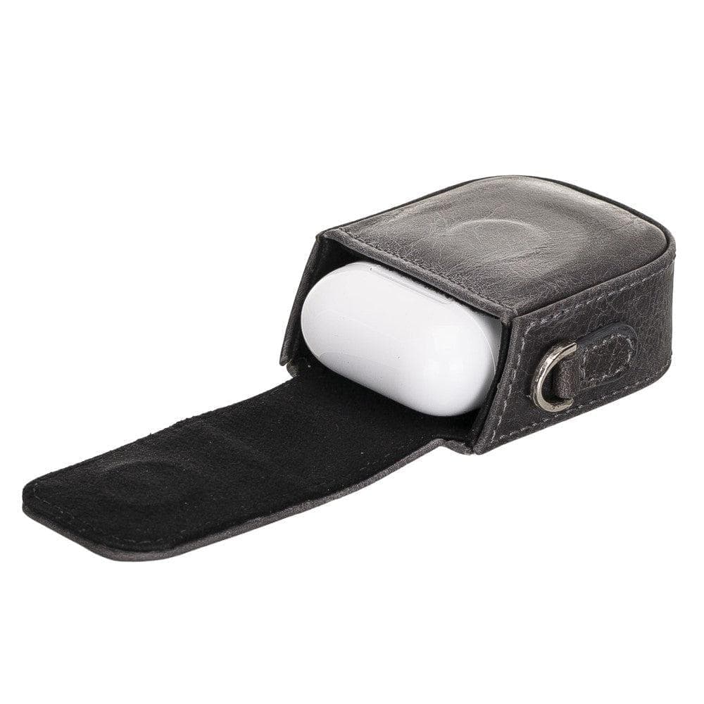 JOJO AirPods 1st and 2nd Generation Genuine Leather Case - ANTIC BROWN ANTIC BROWN Bouletta