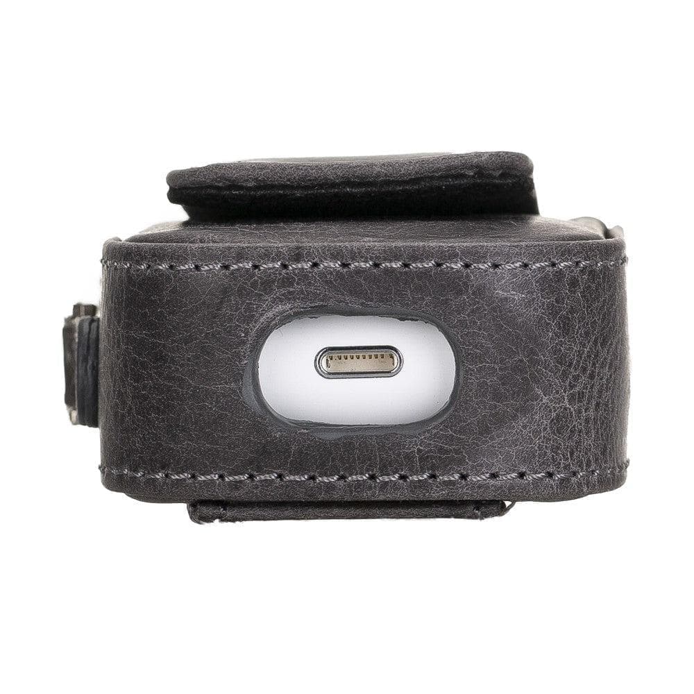 JOJO AirPods 1st and 2nd Generation Genuine Leather Case - ANTIC BROWN ANTIC BROWN Bouletta