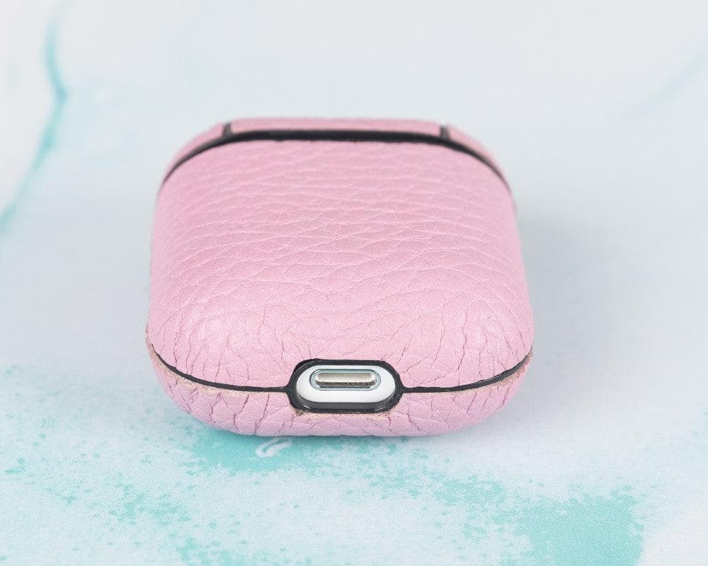 Juni AirPods 1/2 Leather Case - Pink Pink Bouletta