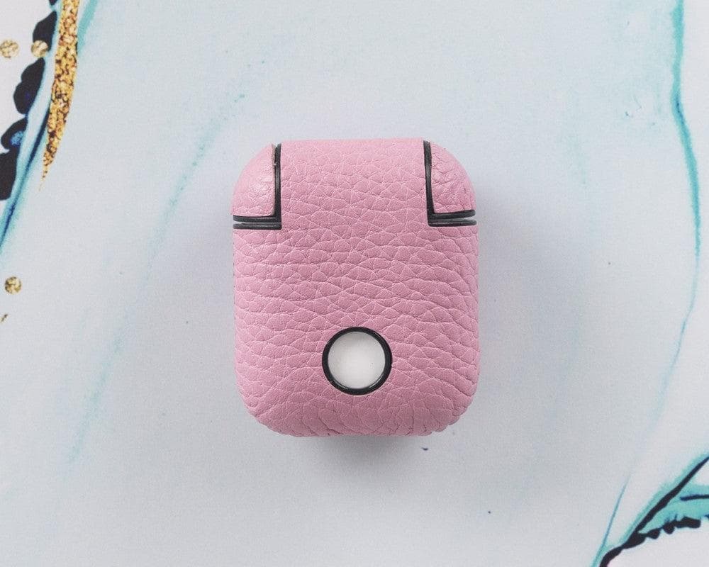 Juni AirPods 1/2 Leather Case - Pink Pink Bouletta