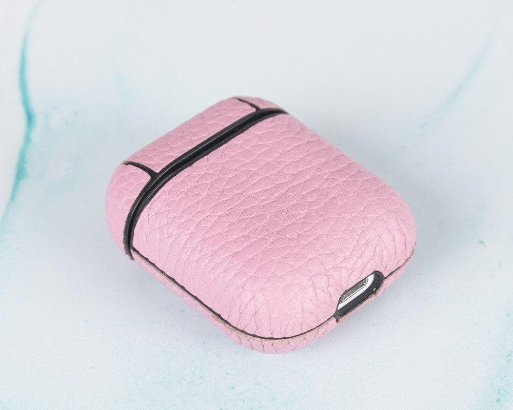 Juni AirPods 1/2 Leather Case - Pink Pink Bouletta