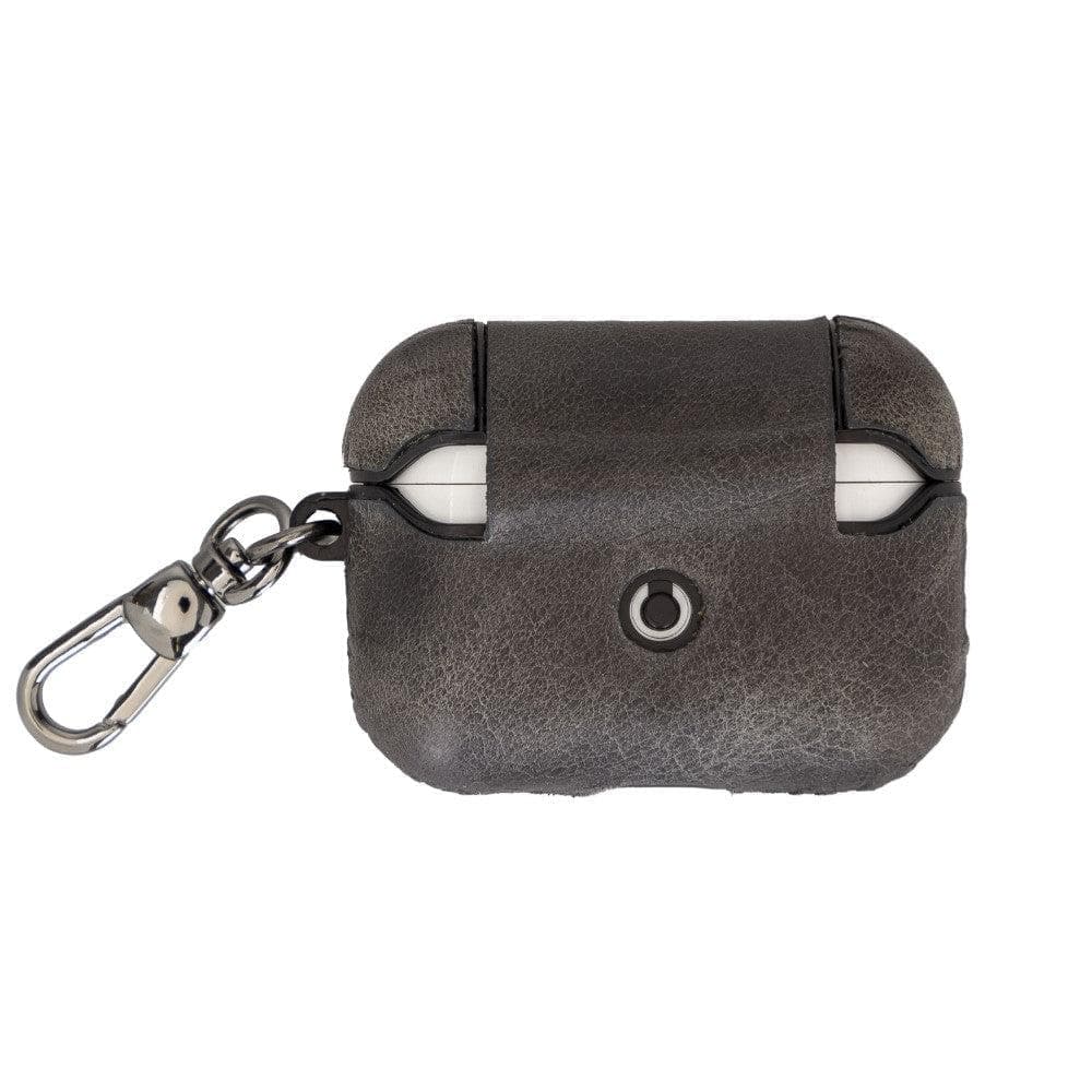Jupp Hooked AirPods Genuine Leather Case - AirPods Pro / BURNISHED TIGUAN GRAY Bouletta