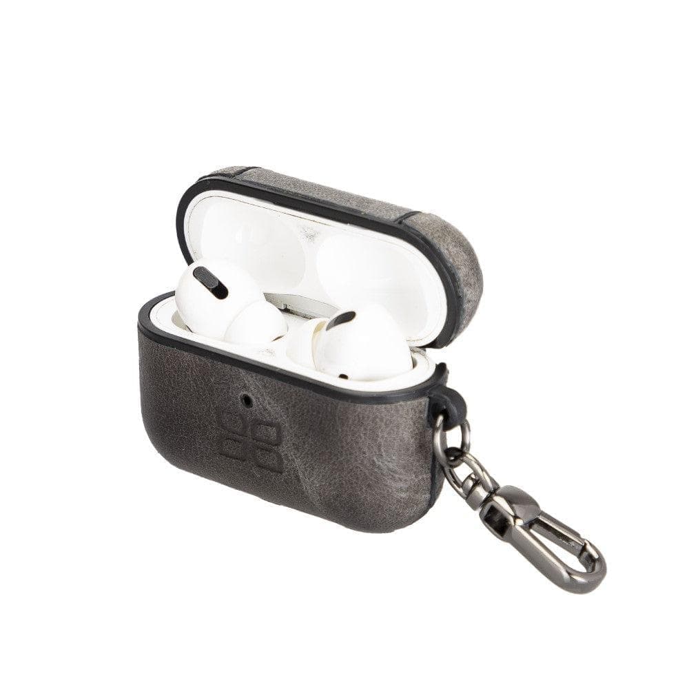 Jupp Hooked AirPods Genuine Leather Case - AirPods Pro / BURNISHED TIGUAN GRAY Bouletta