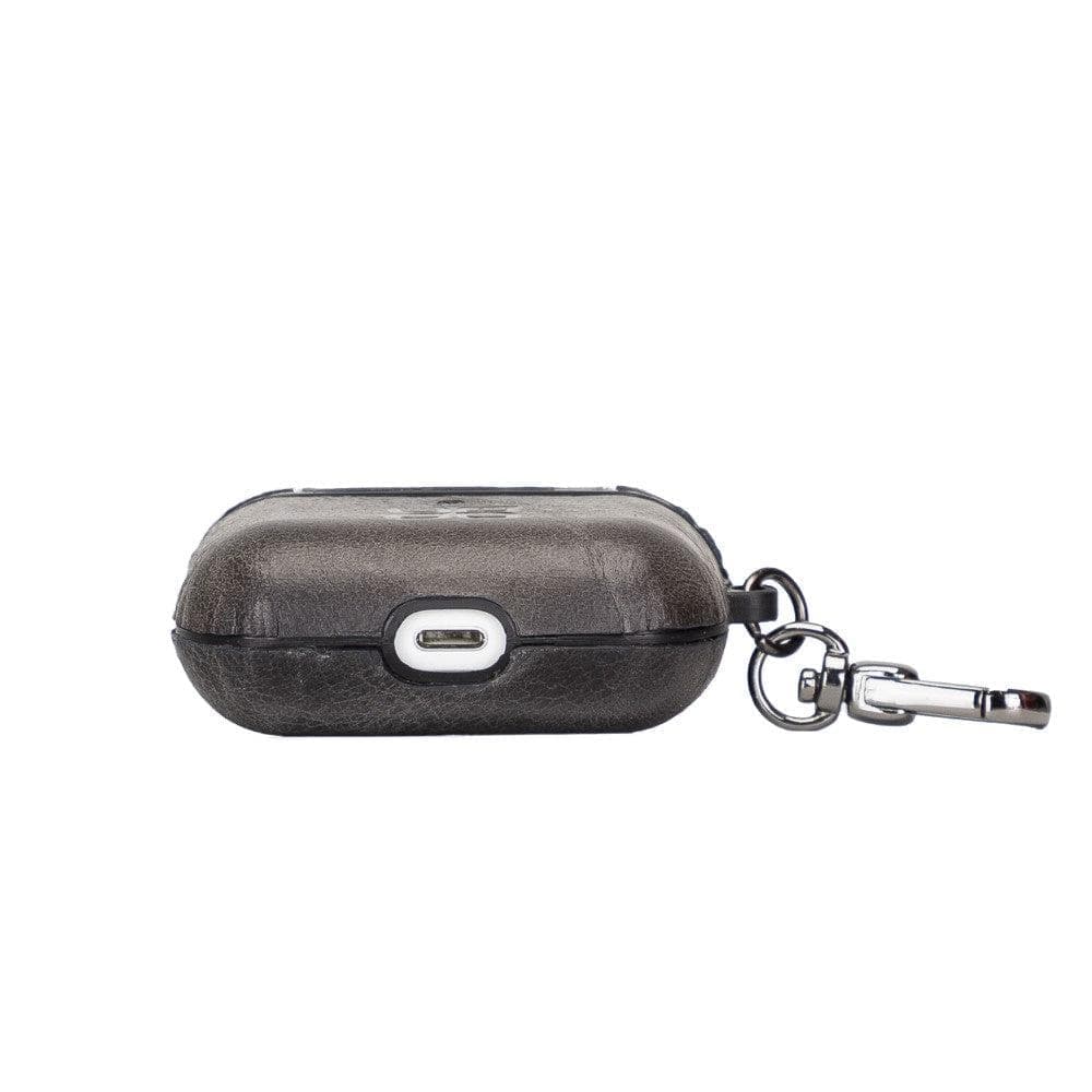Jupp Hooked AirPods Genuine Leather Case - AirPods Pro / BURNISHED TIGUAN GRAY Bouletta