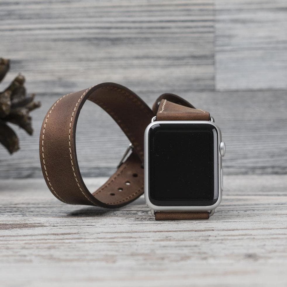 Lancaster Double Tour Classic Apple Watch Leather Straps Bouletta