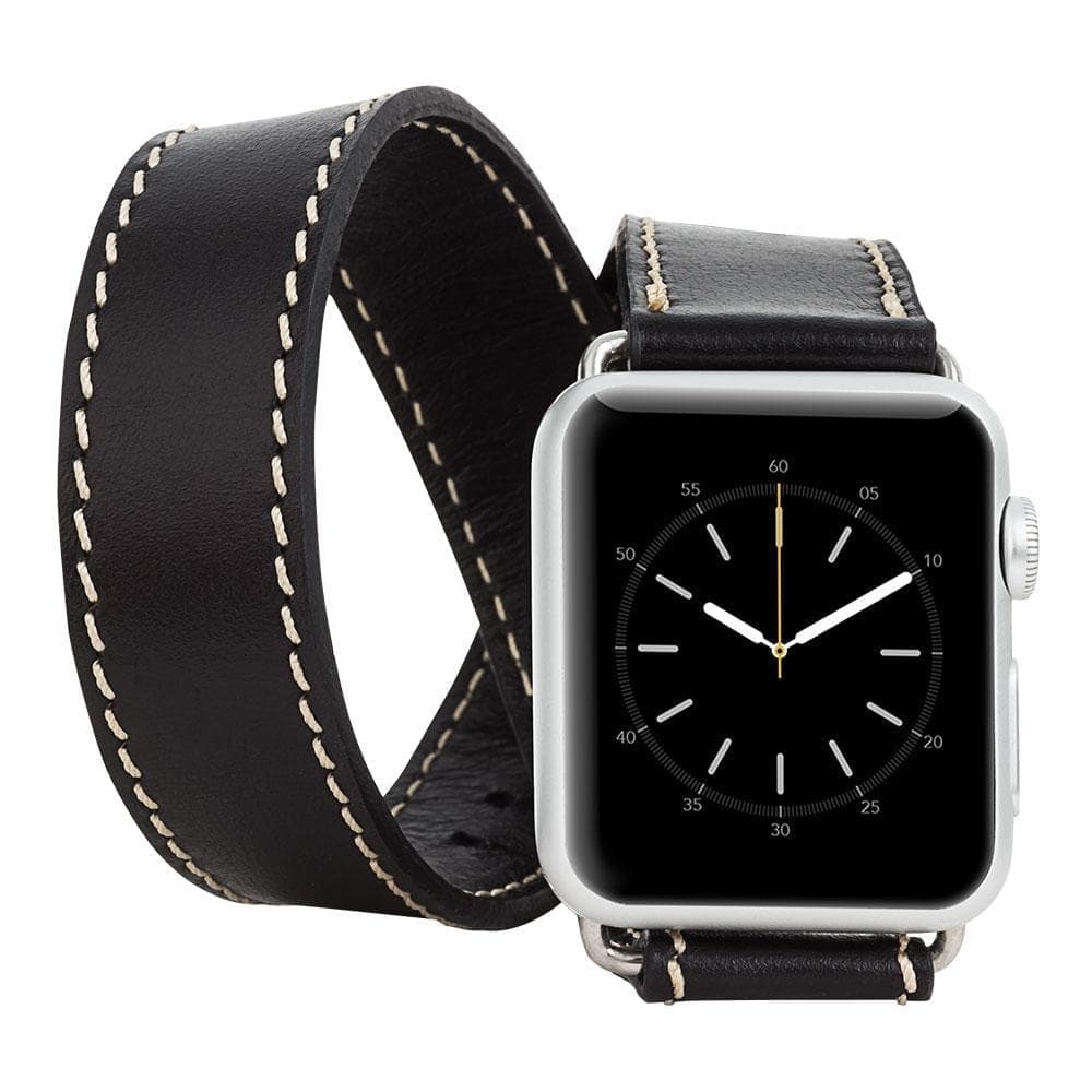 Lancaster Double Tour Classic Apple Watch Leather Straps Bouletta