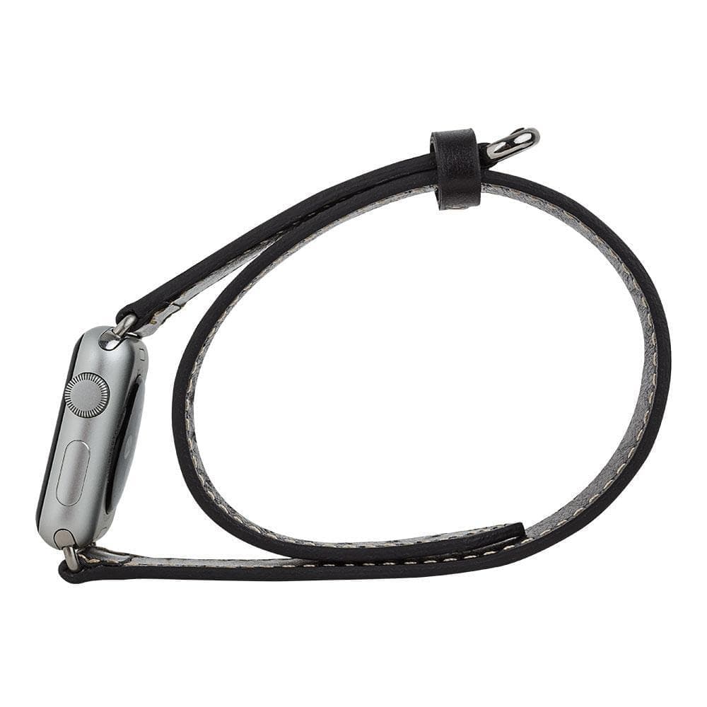 Lancaster Double Tour Classic Apple Watch Leather Straps Bouletta