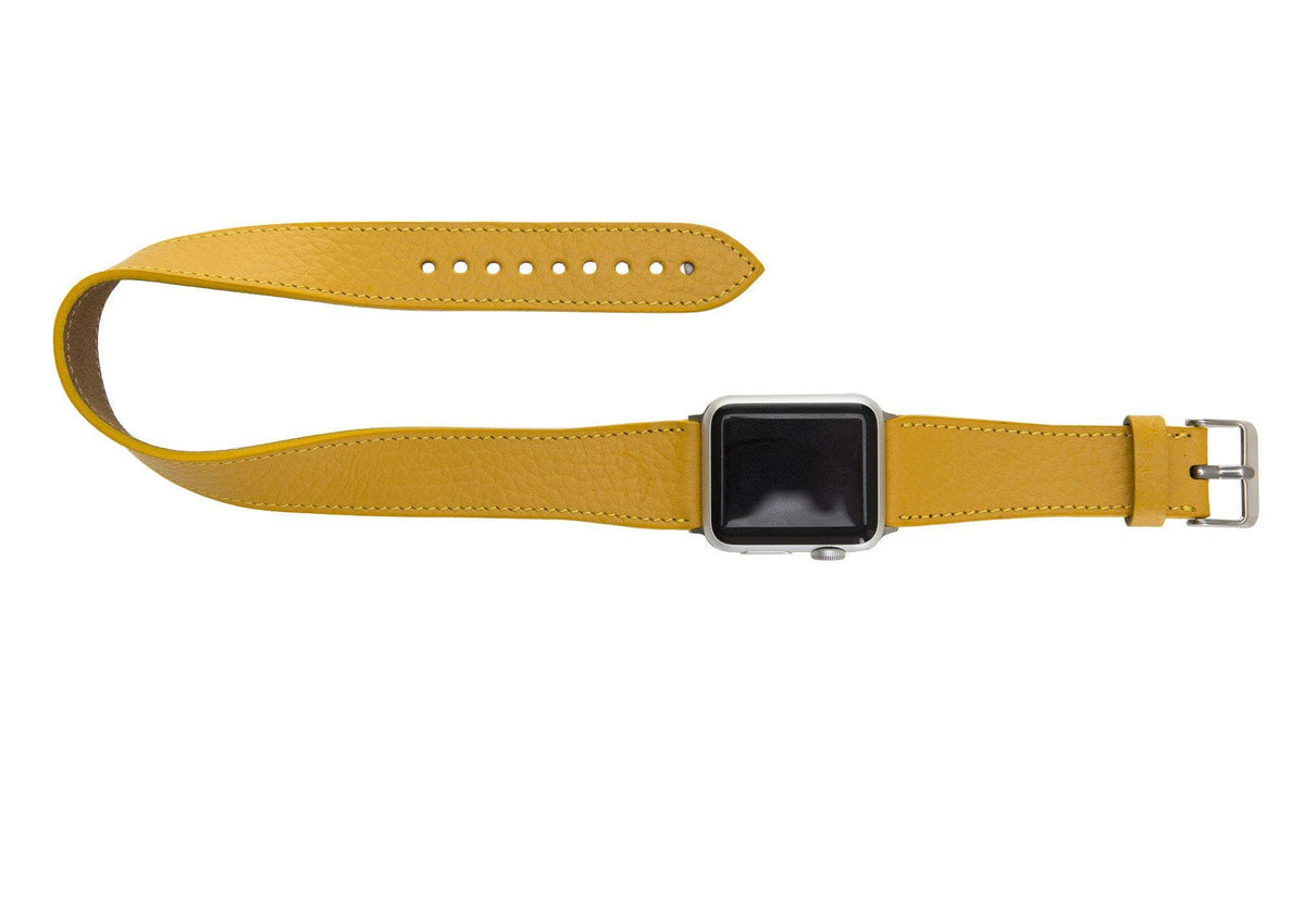 Lancaster Double Tour Classic Apple Watch Leather Straps Bouletta