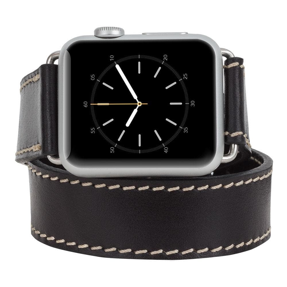 Lancaster Double Tour Classic Apple Watch Leather Straps Bouletta