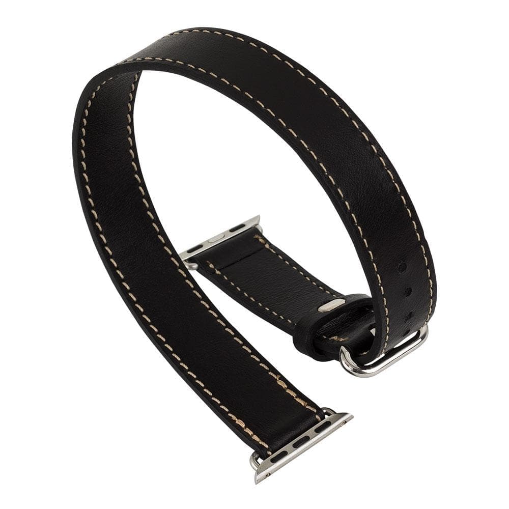 Lancaster Double Tour Classic Apple Watch Leather Straps Bouletta