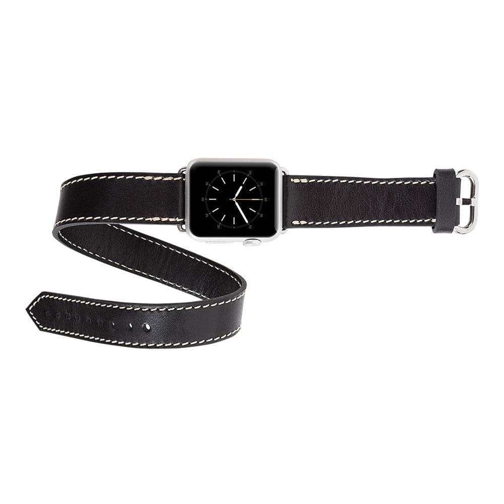 Lancaster Double Tour Classic Apple Watch Leather Straps Bouletta