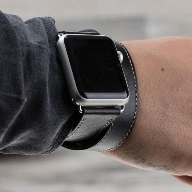 Lancaster Double Tour Classic Apple Watch Leather Straps Bouletta