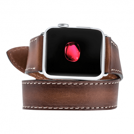 Lancaster Double Tour Classic Apple Watch Leather Straps Bouletta