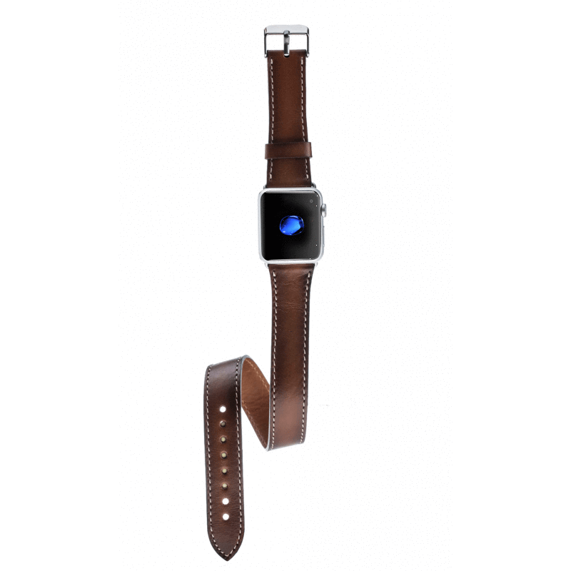 Lancaster Double Tour Classic Apple Watch Leather Straps Bouletta