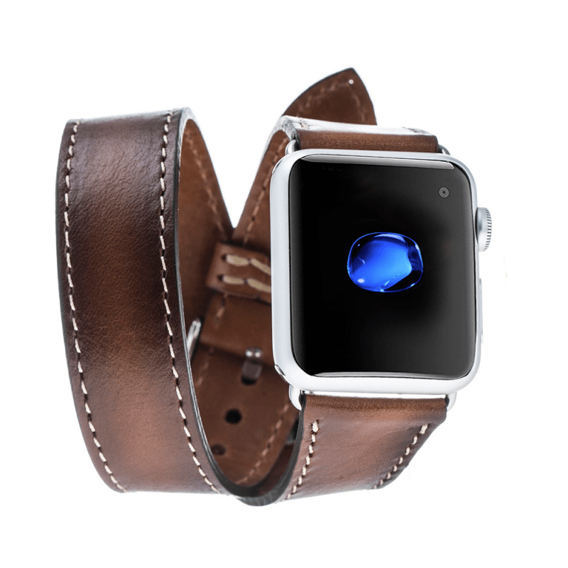 Lancaster Double Tour Classic Apple Watch Leather Straps Bouletta