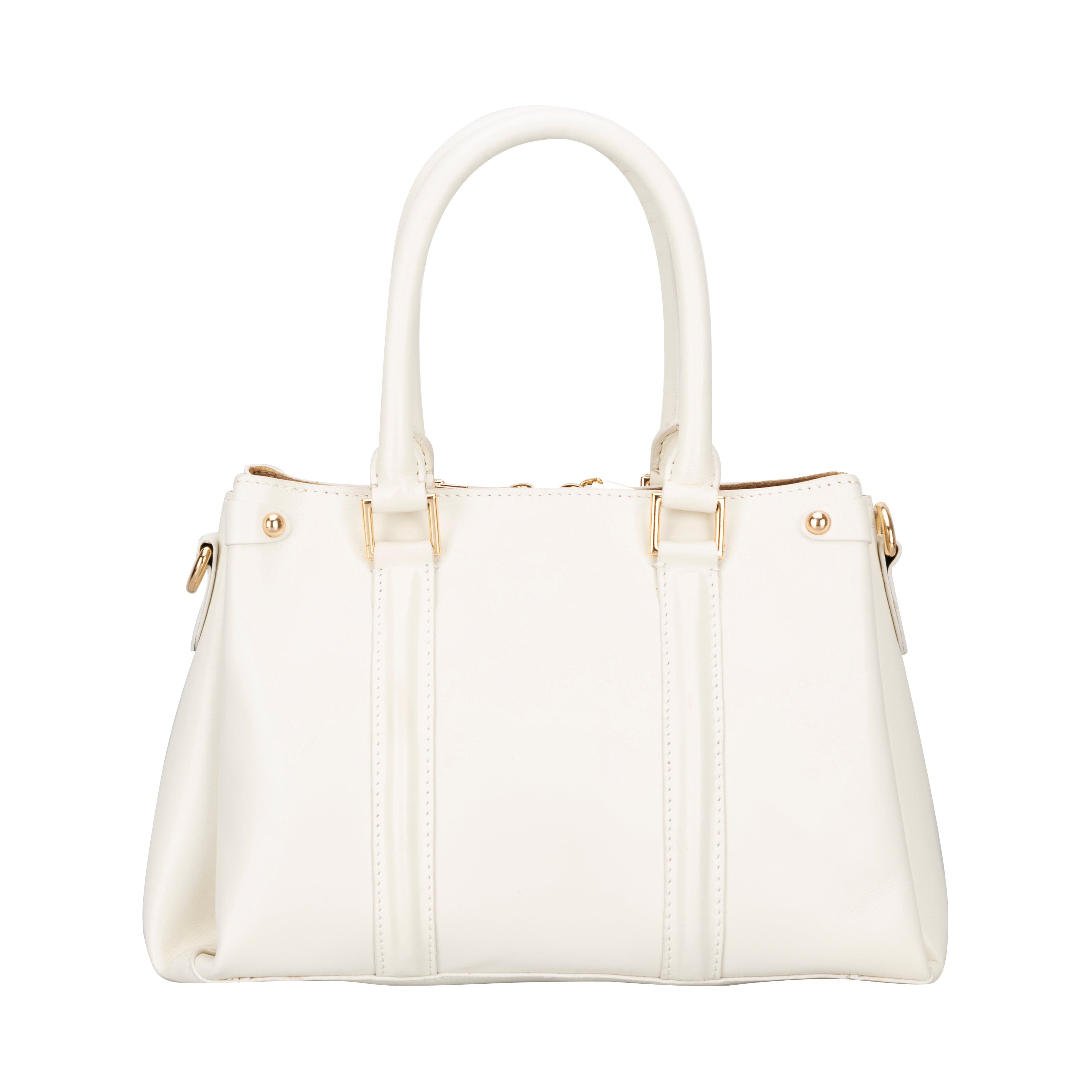Lara Geniune Leather Women’s Bag Small / White Bouletta LTD