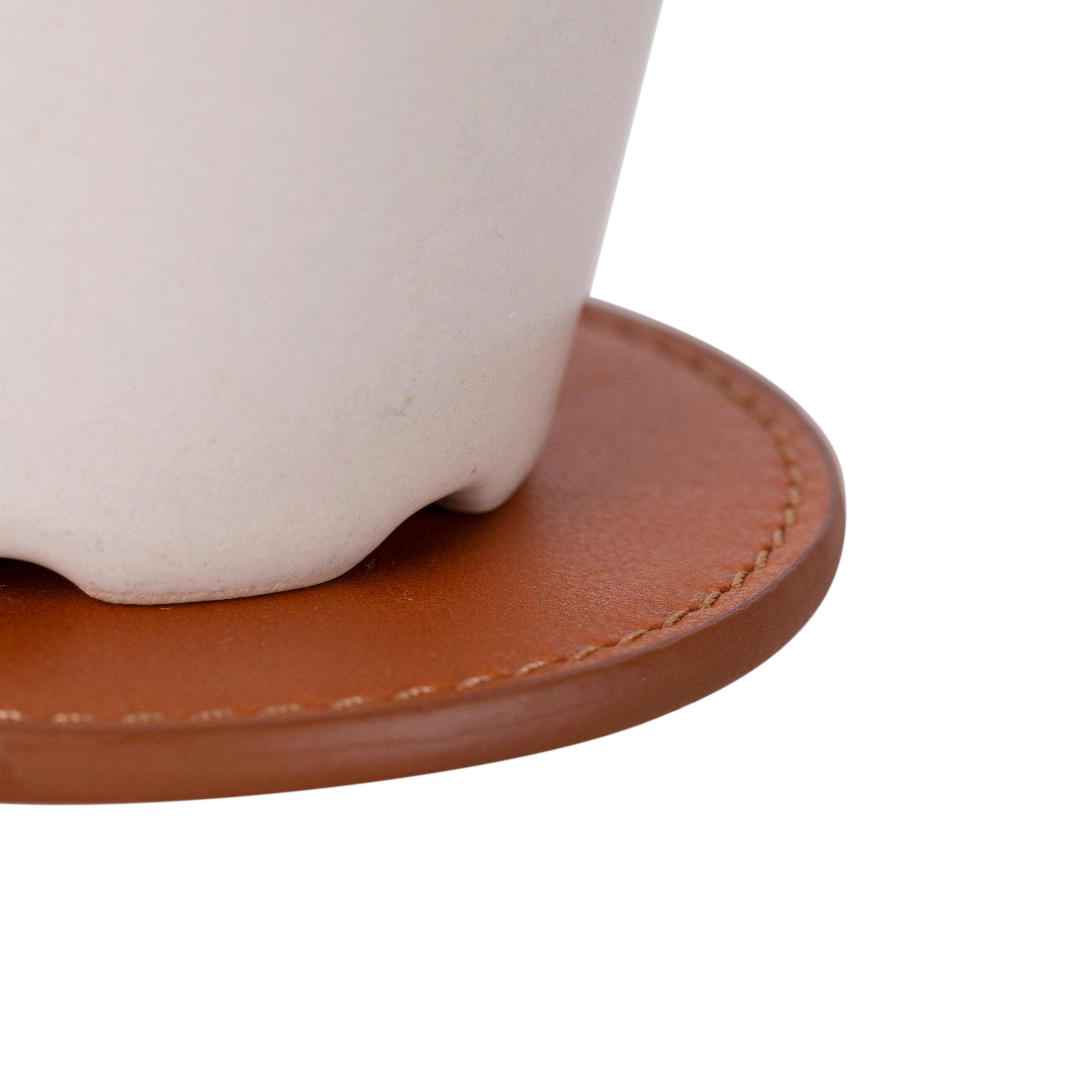 Lavion Leather Cup Coaster Set Bouletta