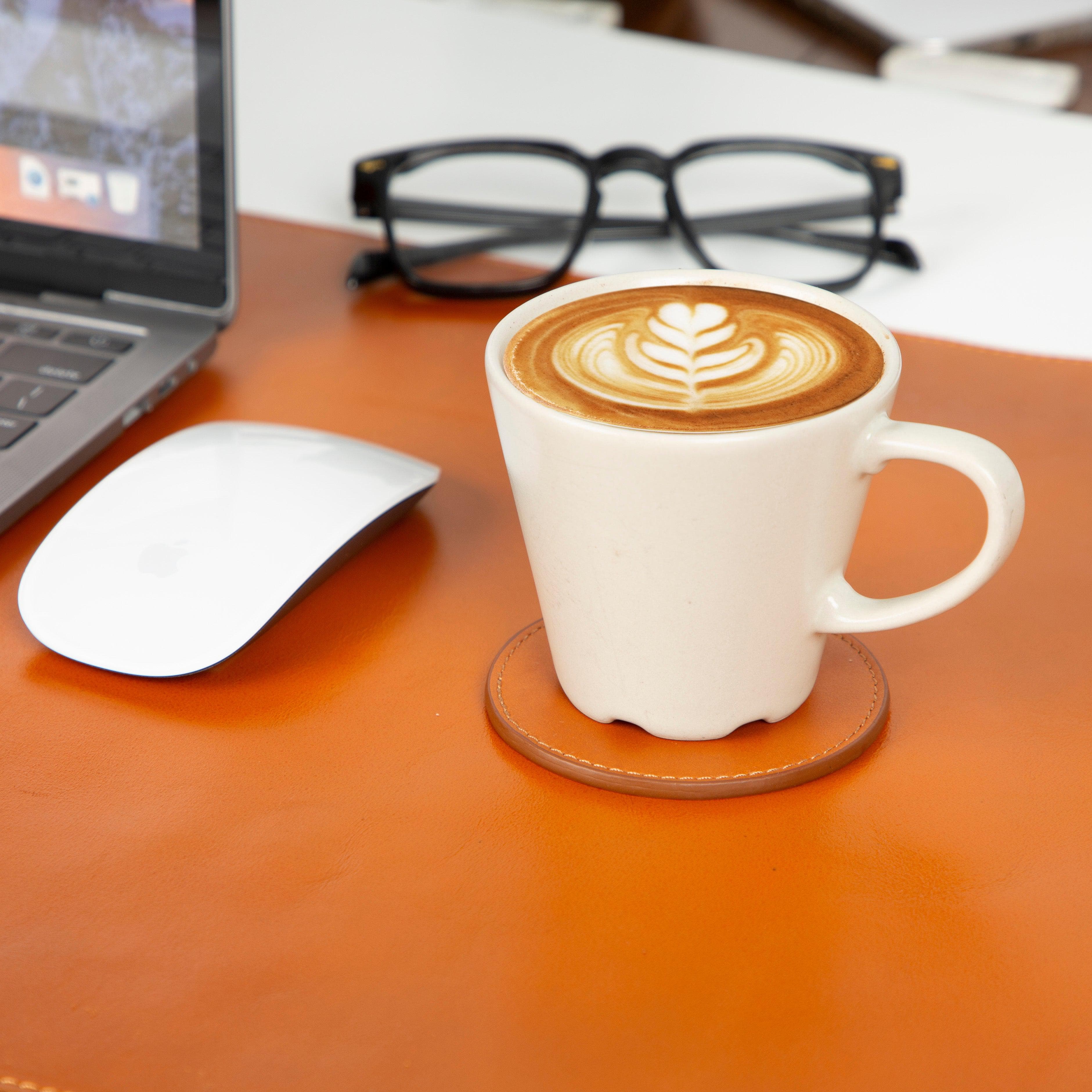 Lavion Leather Cup Coaster Set Bouletta