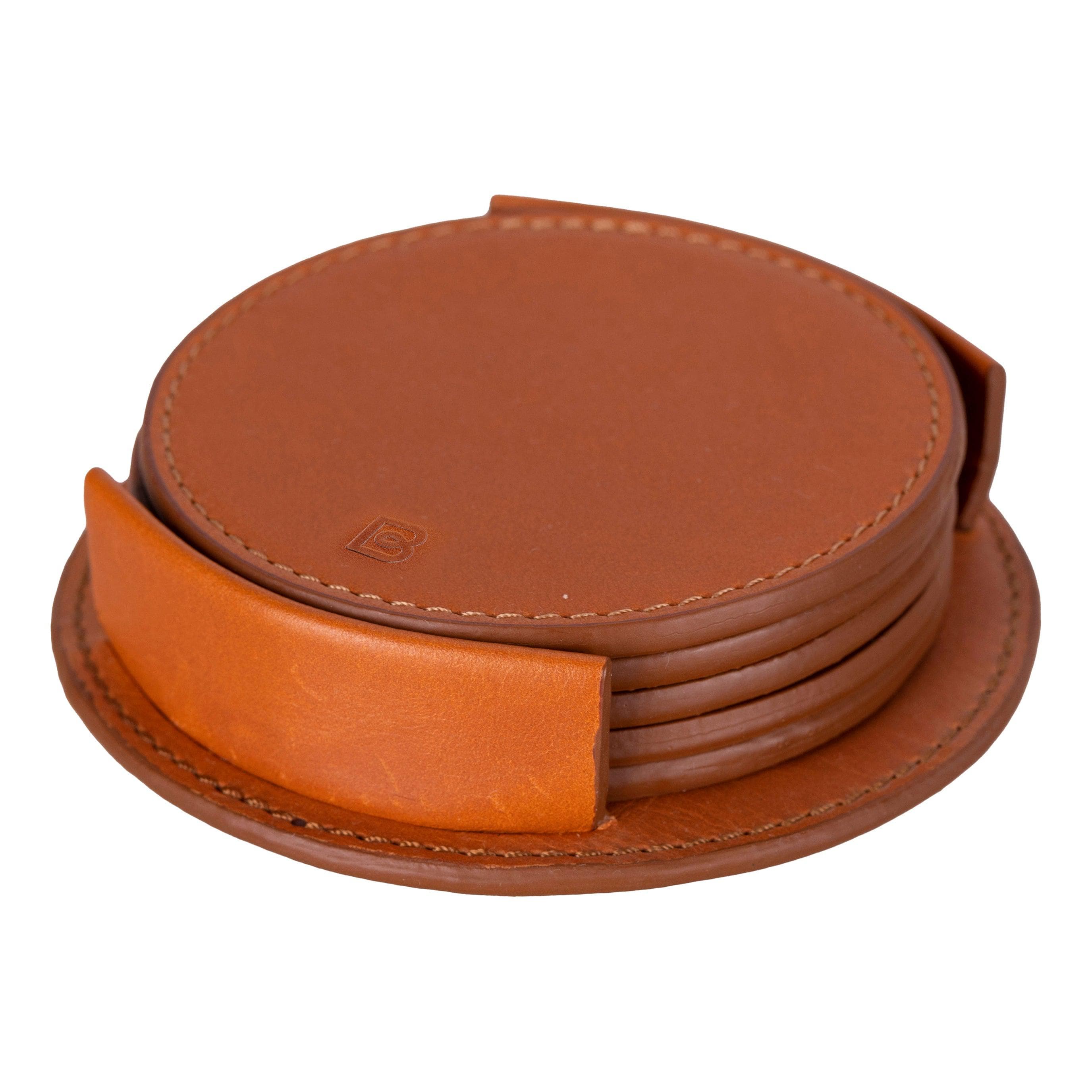 Lavion Leather Cup Coaster Set Bouletta