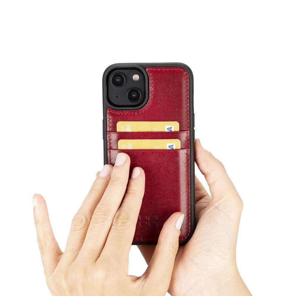 Leather Case for iPhone 15 Series with Card Holder Bouletta LTD