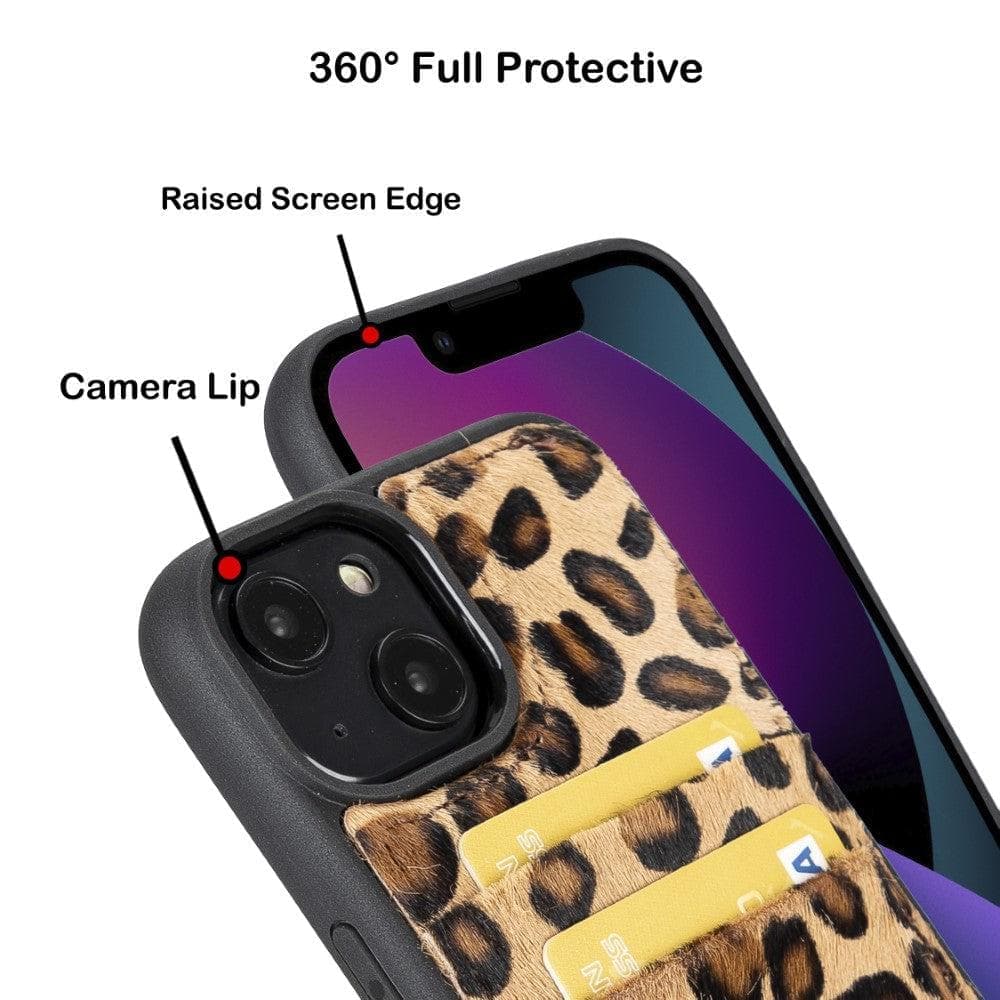 Leather Case for iPhone 15 Series with Card Holder Bouletta LTD