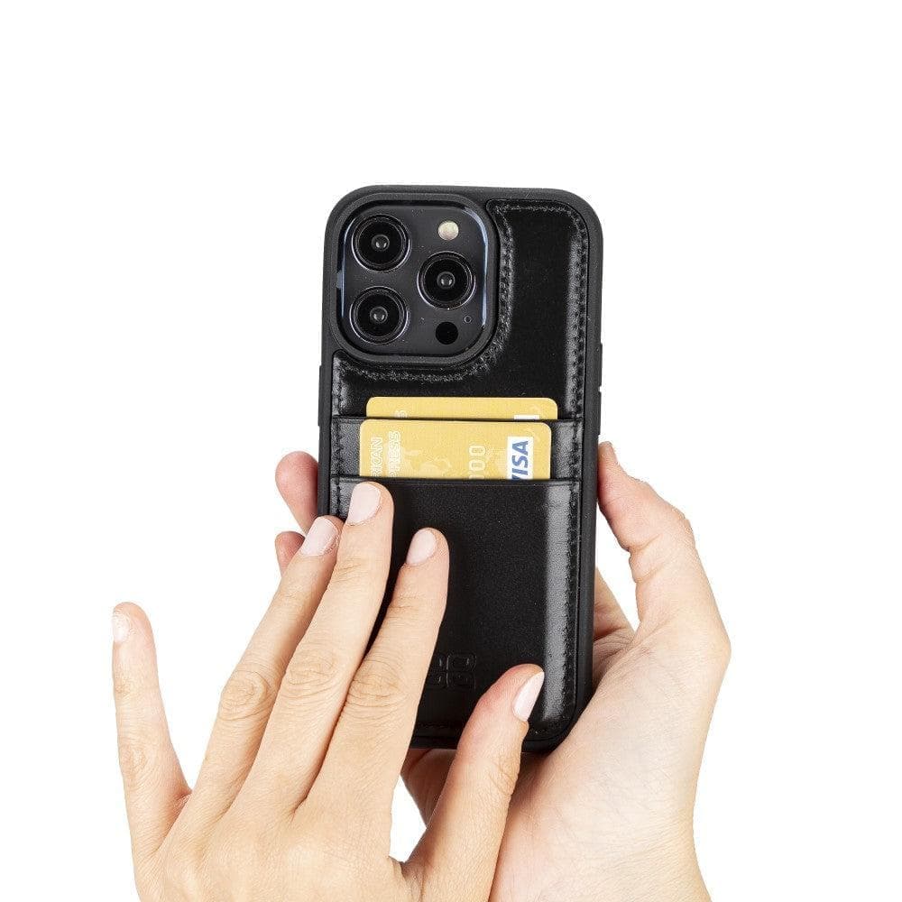 Leather Case for iPhone 15 Series with Card Holder Bouletta LTD