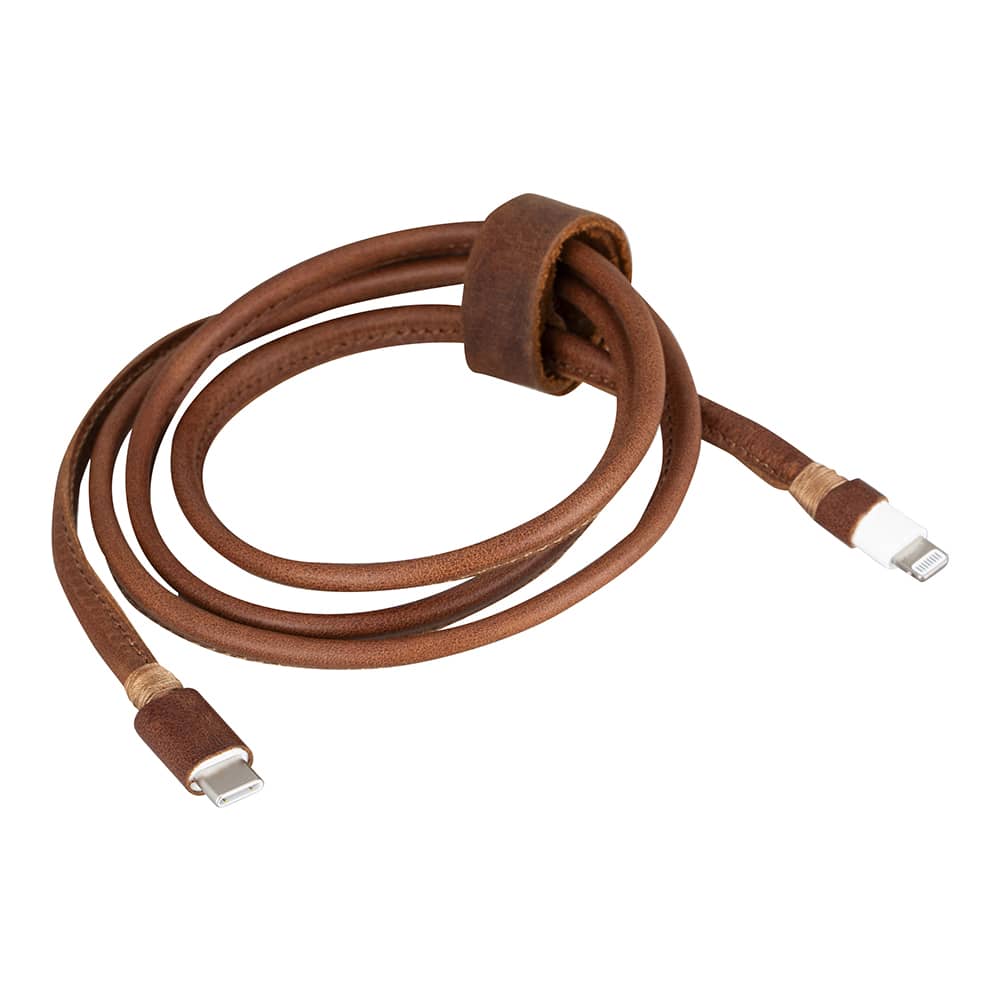 Leather Covered Original Apple Data/Charging Cable Bouletta LTD