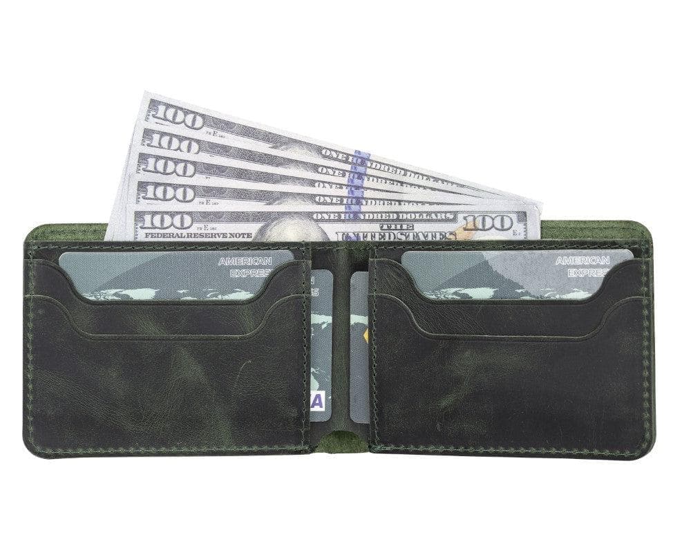 Leather Franco Wallet - Green Green Bouletta