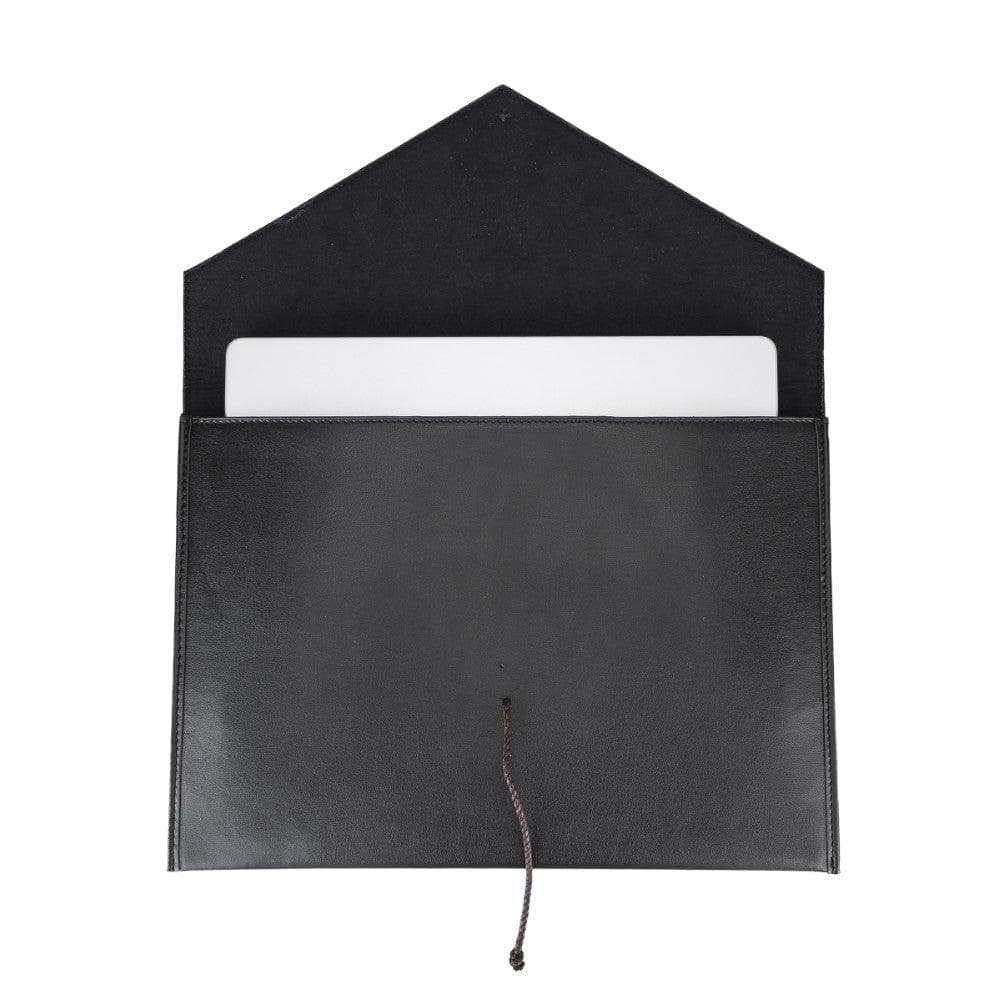Leather Mac Sleeve - 13" / Black Bouletta