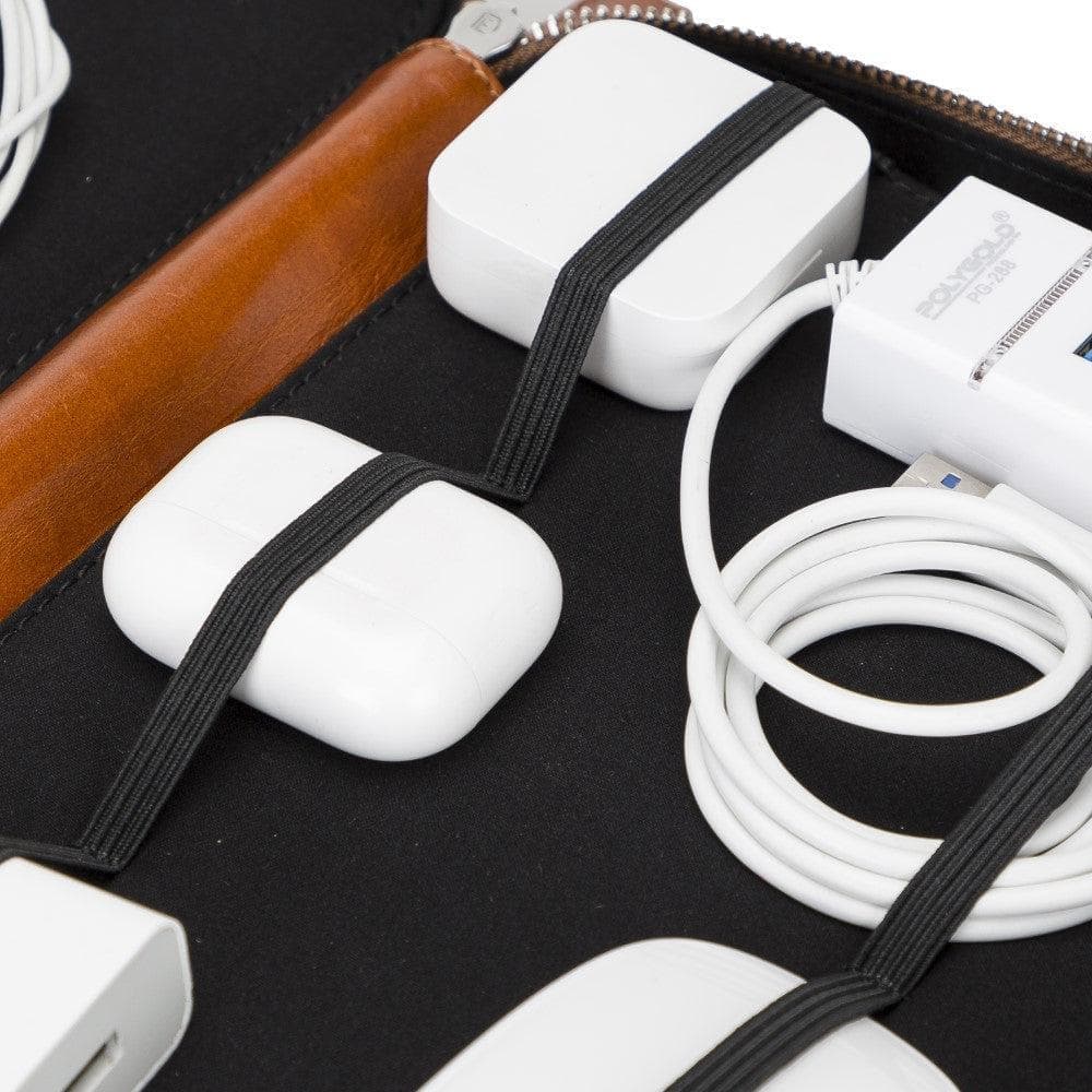 Leather Travel Cable Organizer Bouletta