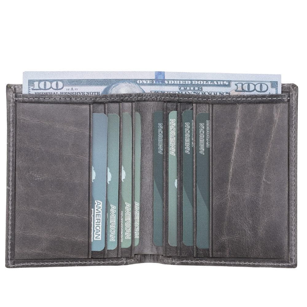 Leather Yetta Card Holder - Brown Brown Bouletta