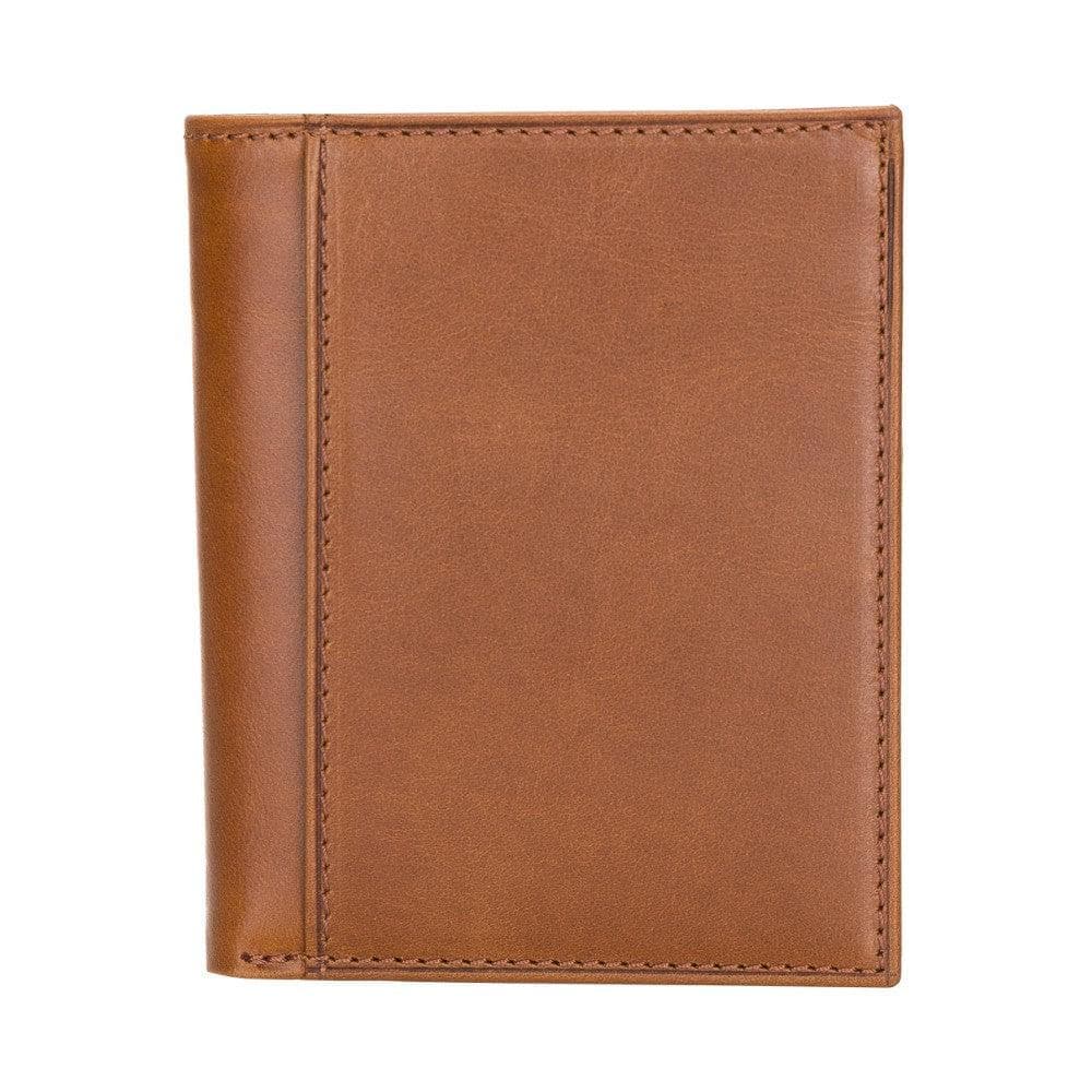 Leather Yetta Card Holder - Brown Brown Bouletta
