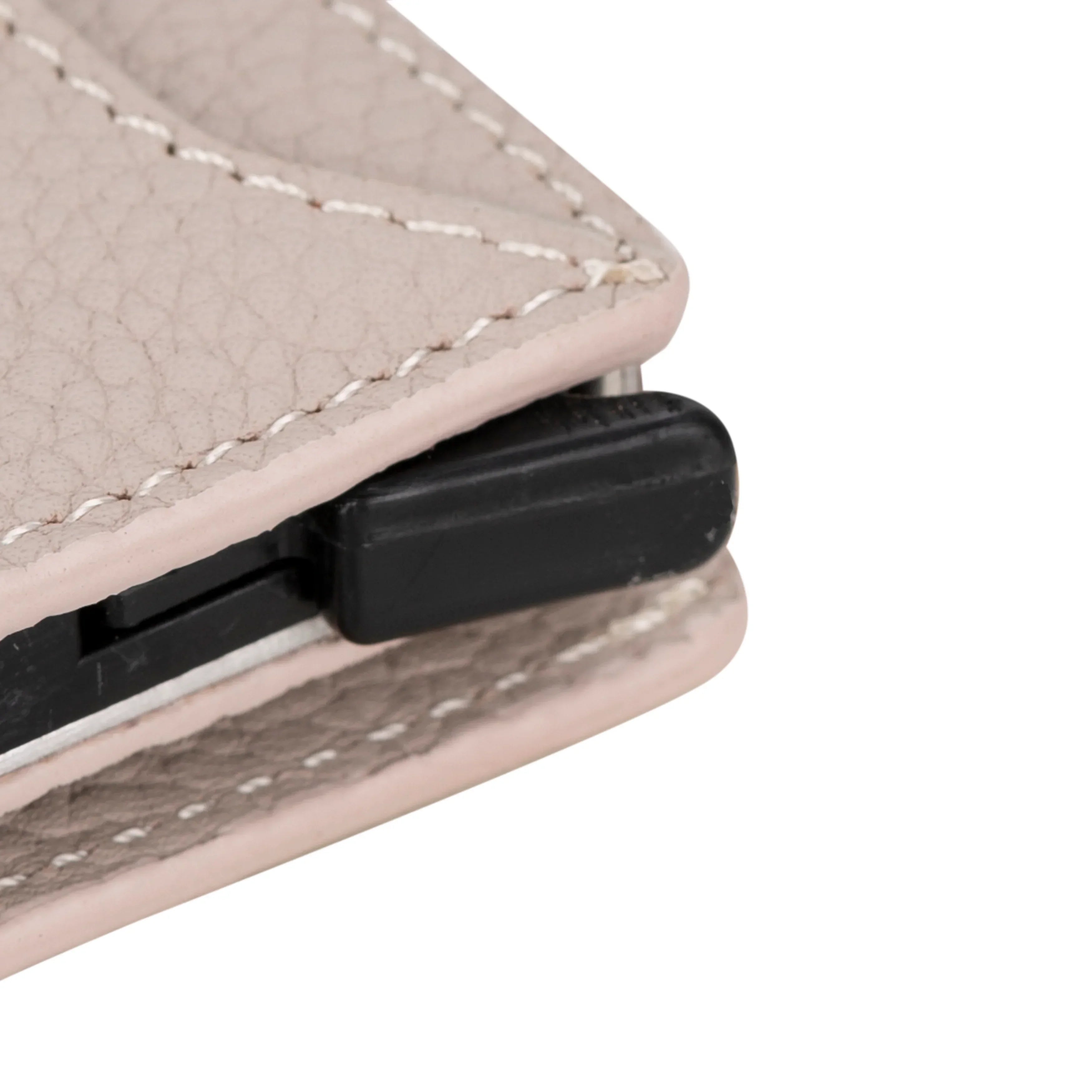 Leather Zip Mechanical Card Holder Bouletta