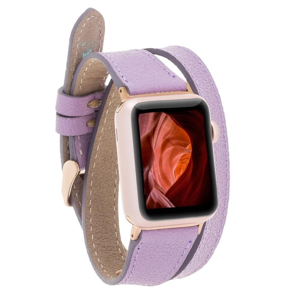 Leeds Double Tour Slim Apple Watch Leather Straps CP22 / Leather Bouletta