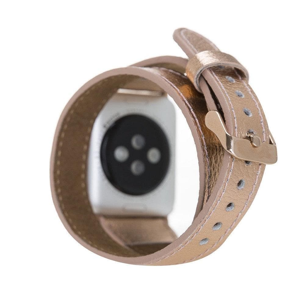 Leeds Double Tour Slim Apple Watch Leather Straps Bouletta