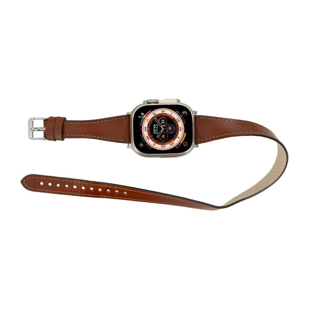 Leeds Double Tour Slim Apple Watch Leather Straps Bouletta