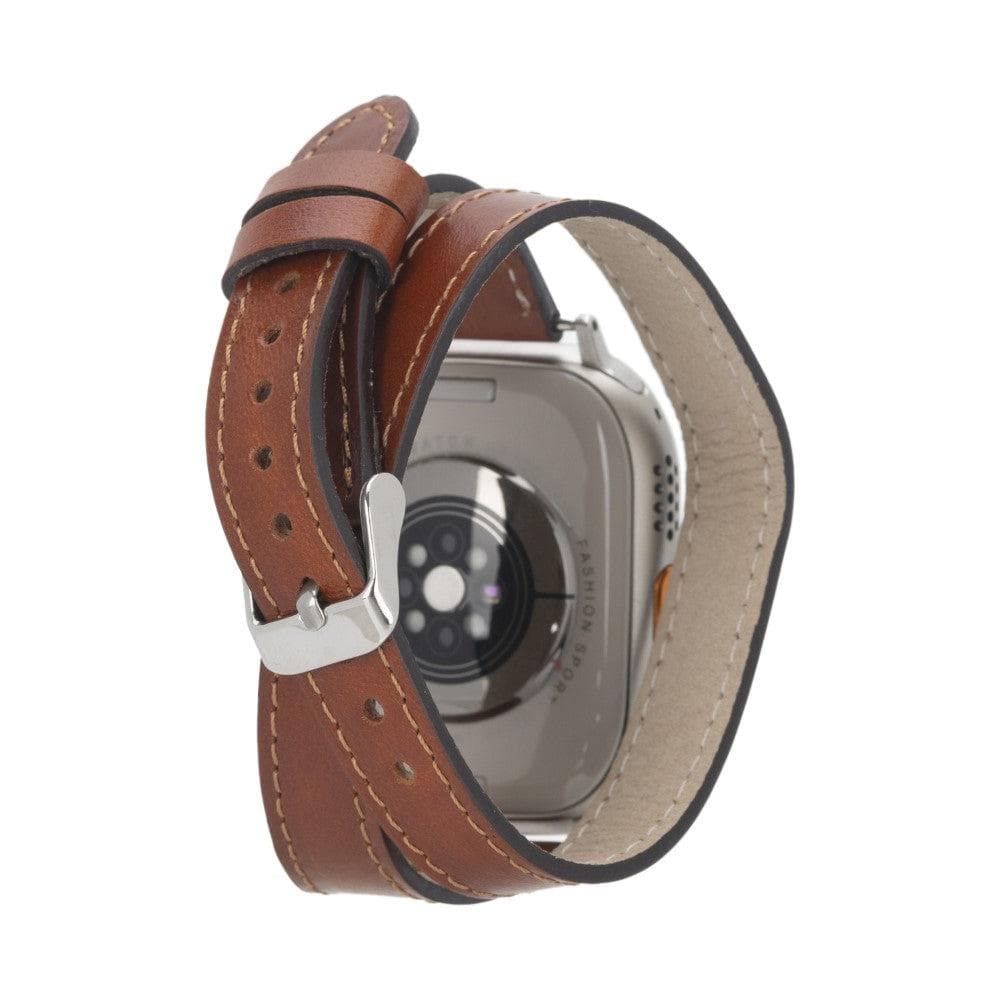 Leeds Double Tour Slim Apple Watch Leather Straps Bouletta