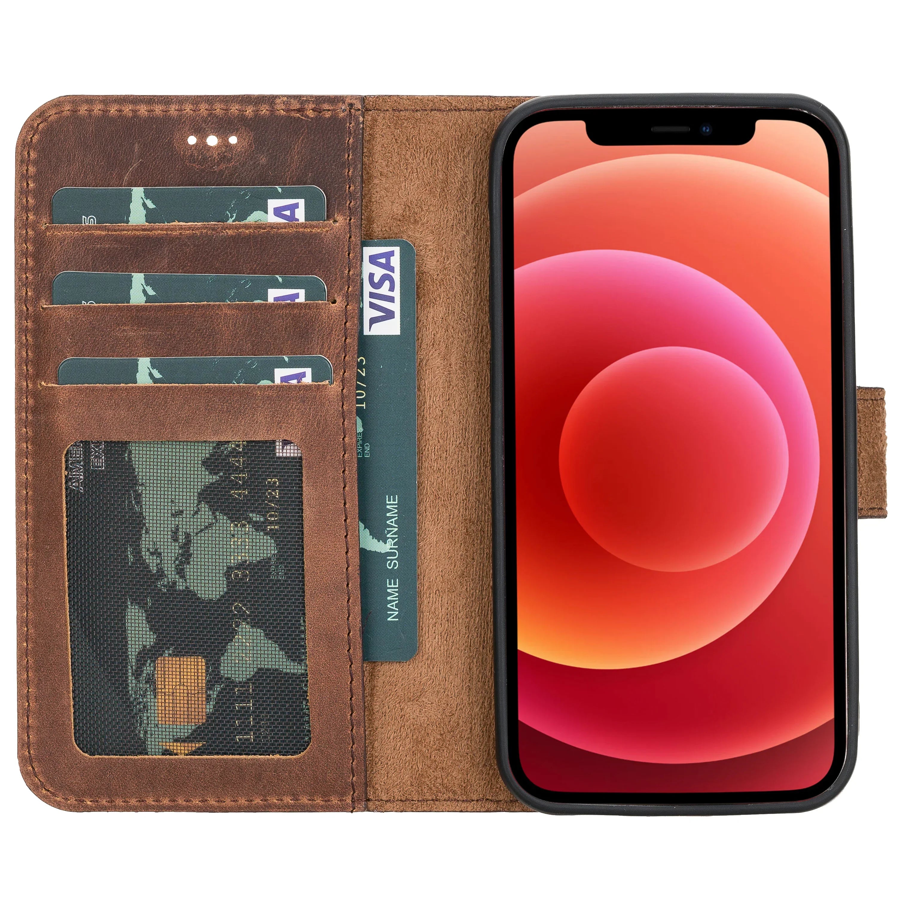 Liluri iPhone 12 Mini Detachable Leather Wallet Case Bouletta
