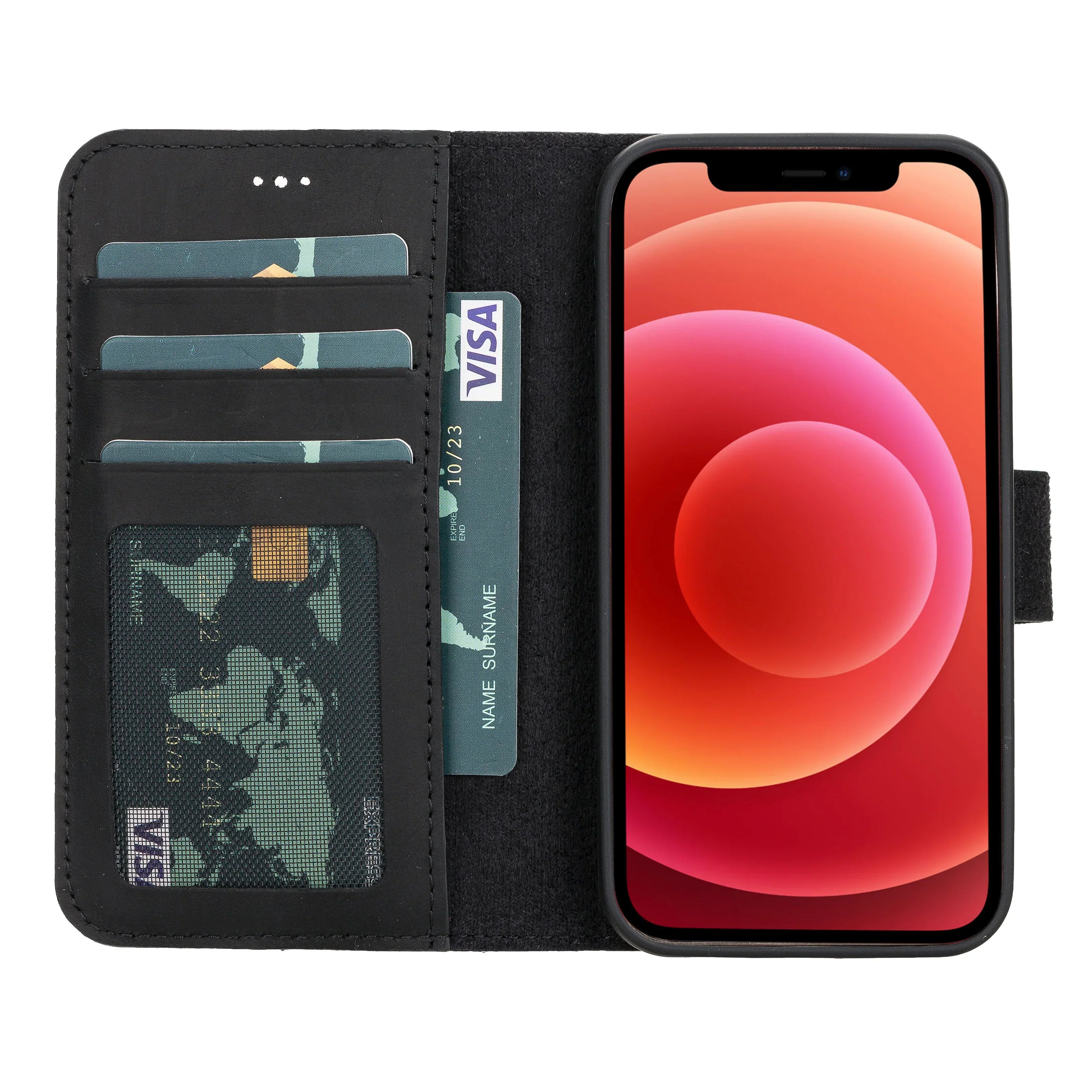 Liluri iPhone 12 Mini Detachable Leather Wallet Case Bouletta