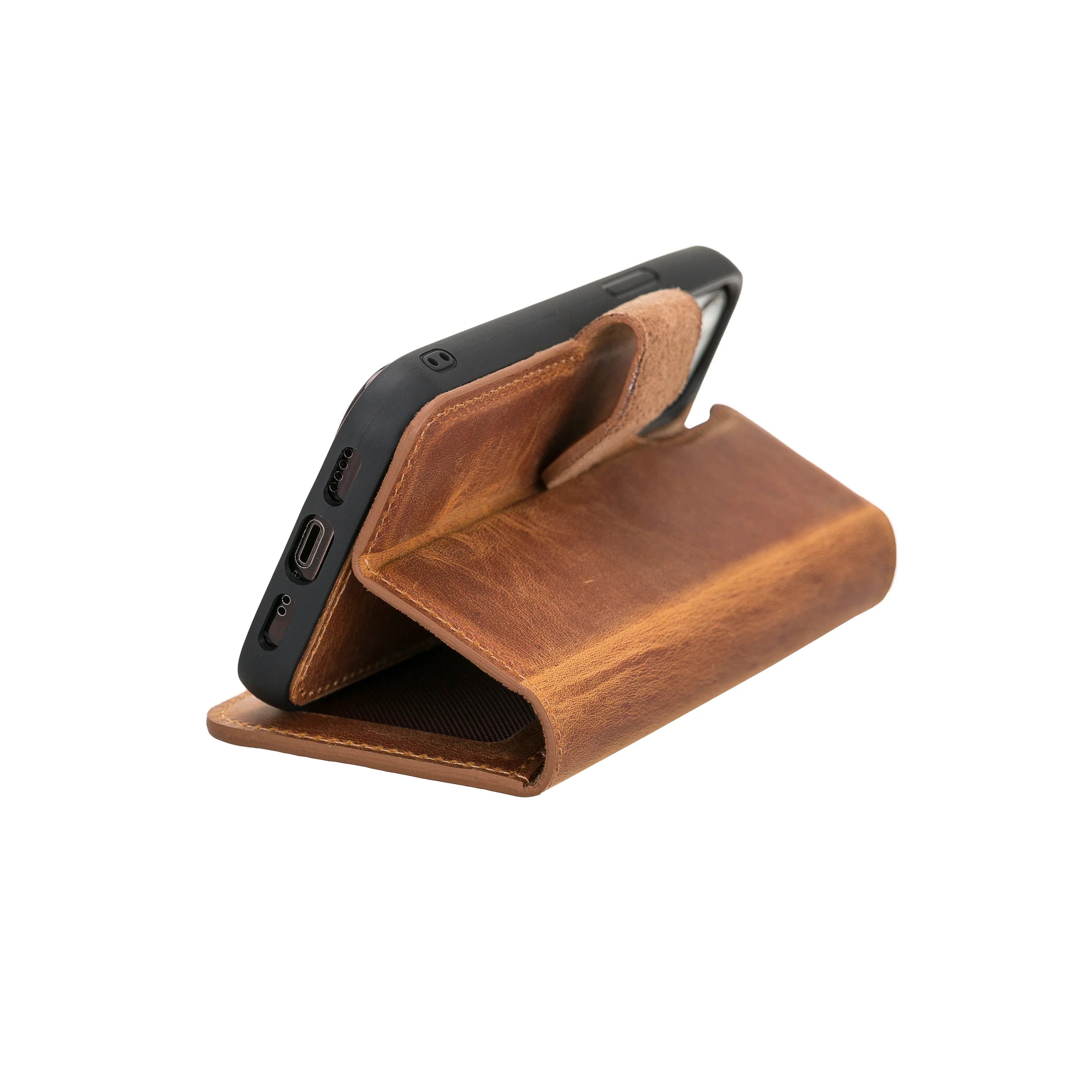 Liluri iPhone 12 Mini Detachable Leather Wallet Case Bouletta