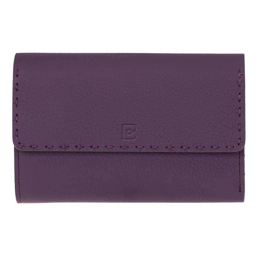 Linea Leather Women's Wallet Pebble Purple Bouletta