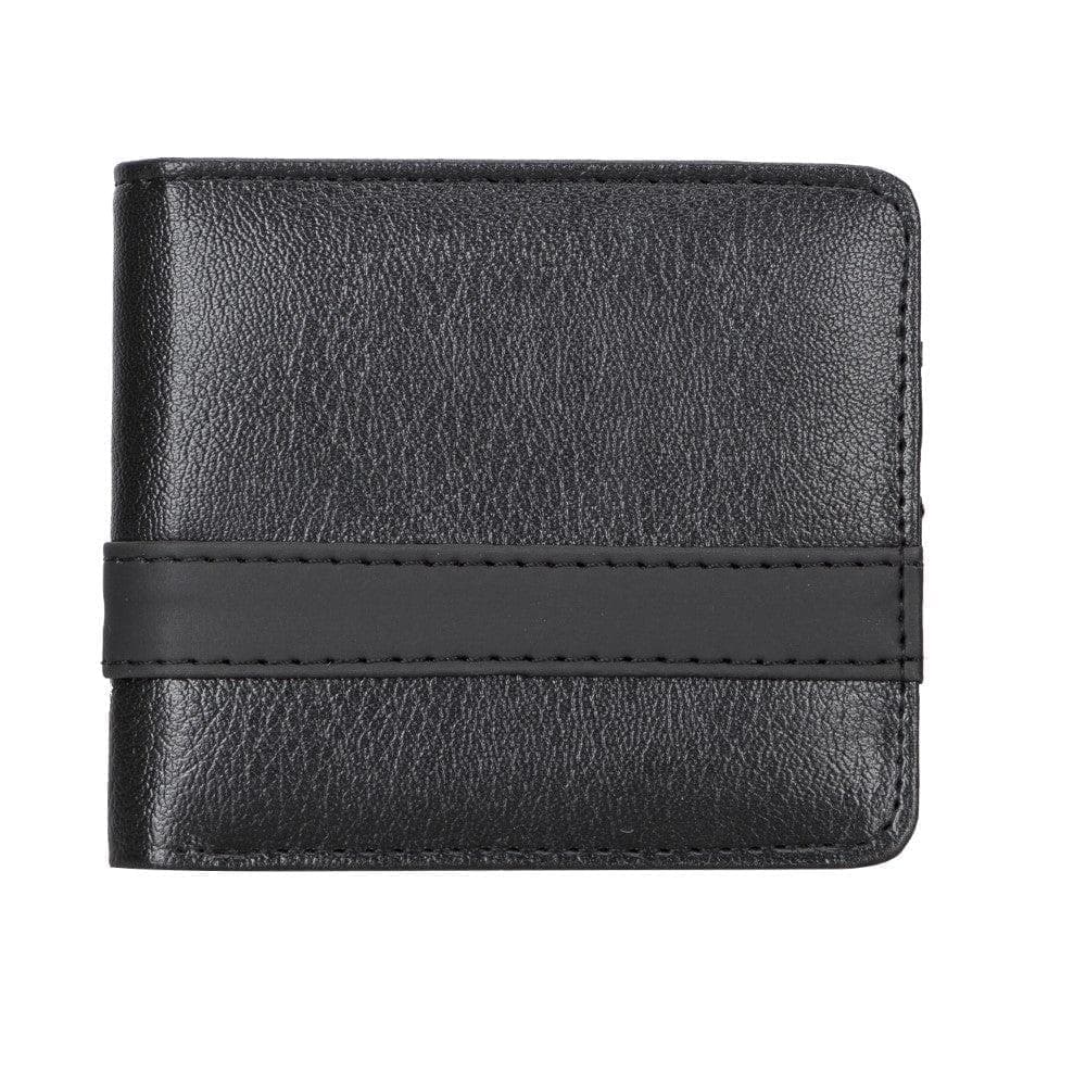 Lio Leather Man Wallet - Black Black Bouletta