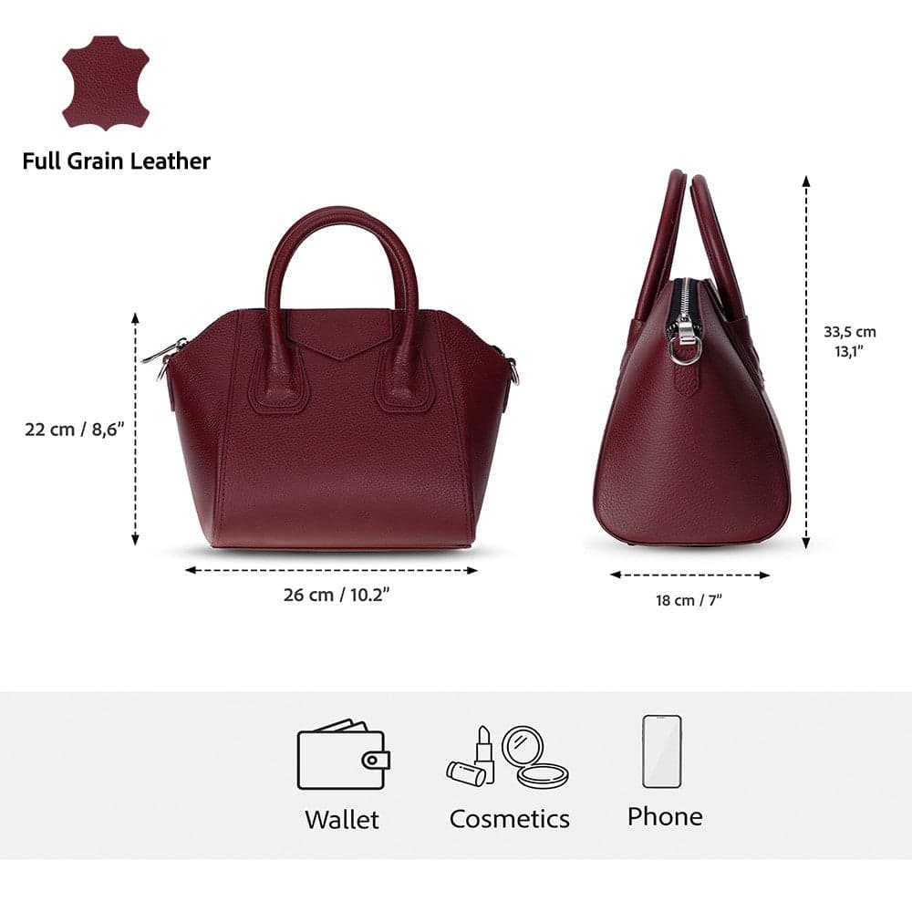 Lorenza Leather Women's Bag, Medium Bouletta