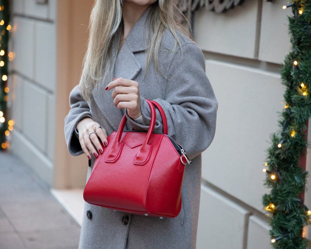 Lorenza Leather Women's Bag, Medium Bouletta