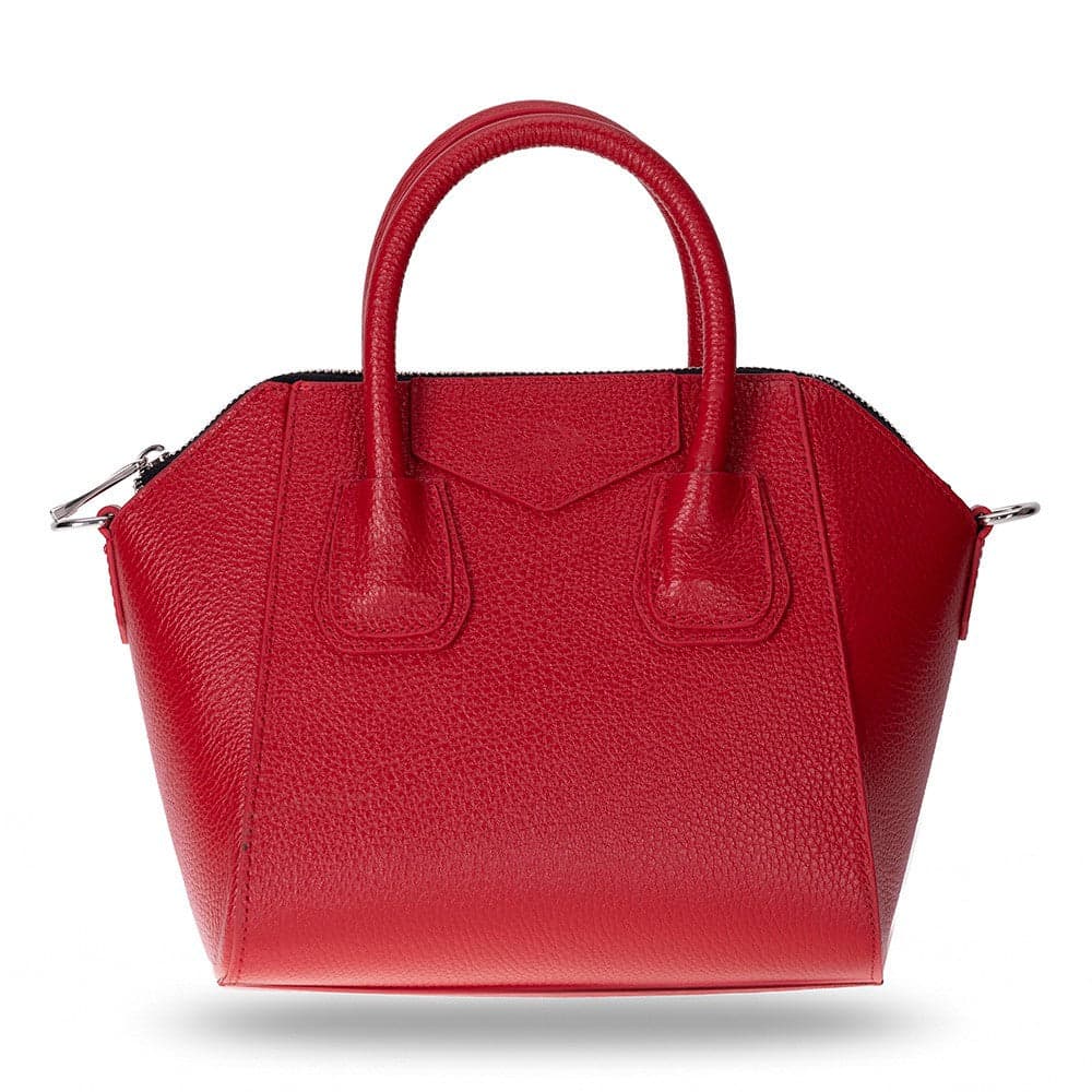 Lorenza Leather Women's Bag, Small Red Bouletta